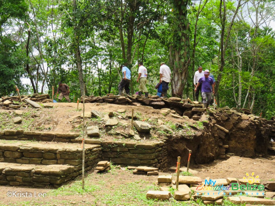 Archaeologist exploring Nim Li Punit Archaeological Site