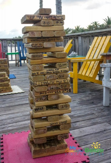 Playing Jenga at Palapa Bar-2