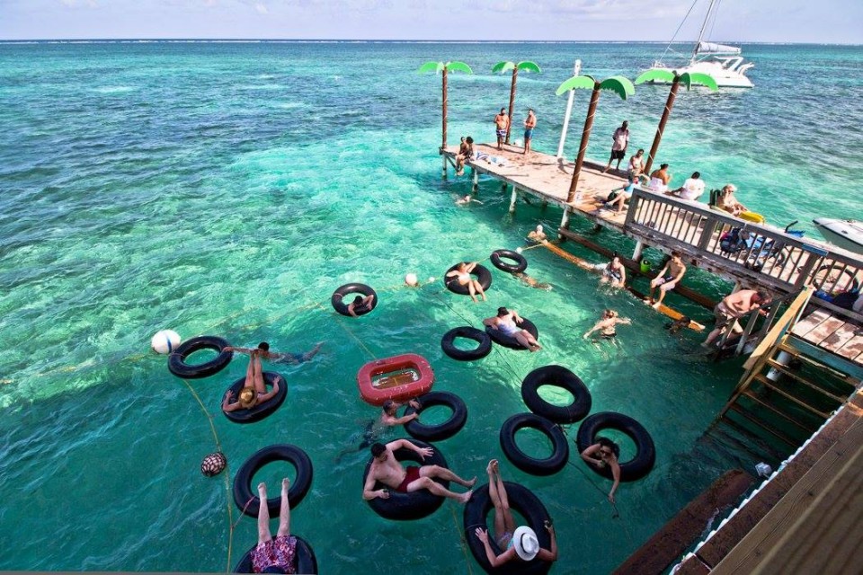 Floating Tubes Palapa Bar Belize