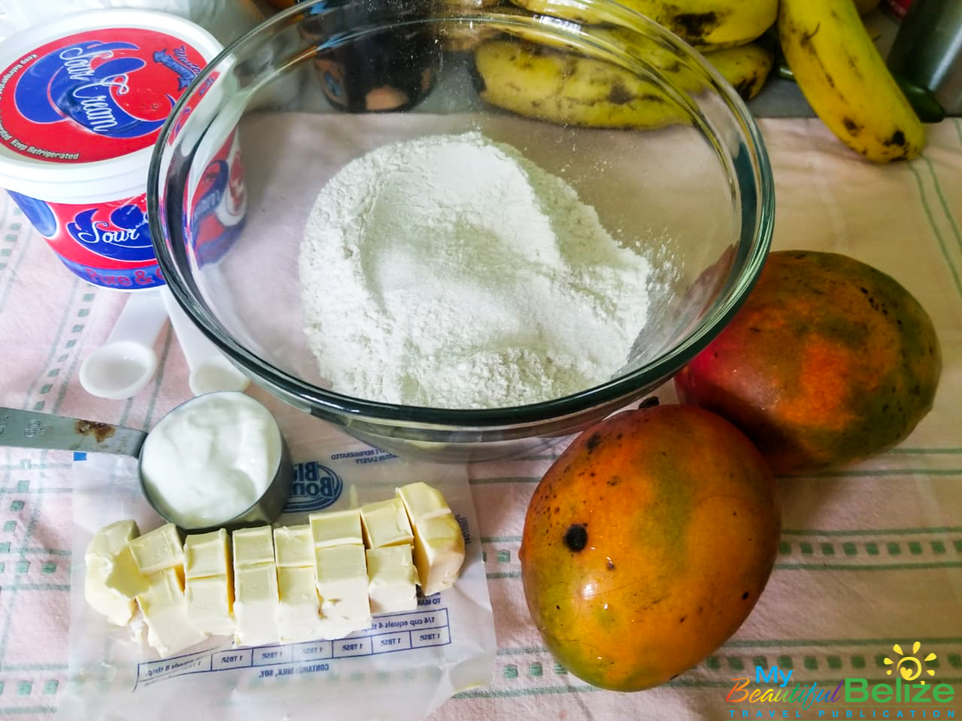 mango galette prep